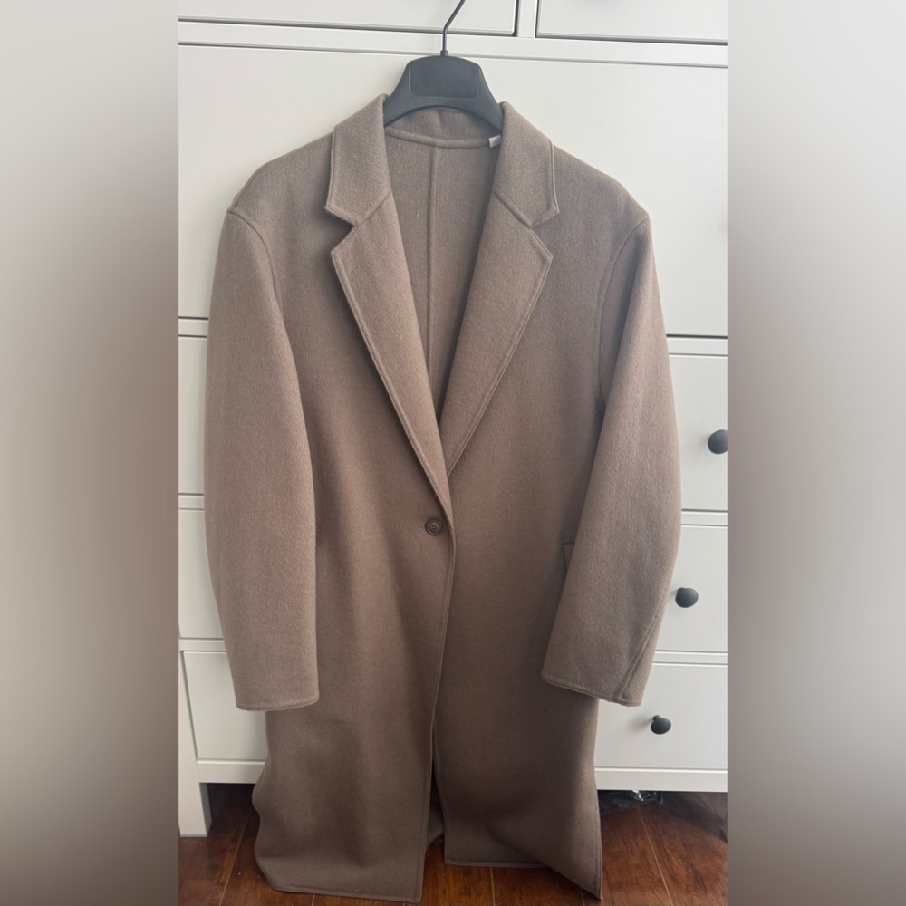Uniqlo Double Face Long Coat, Size XS